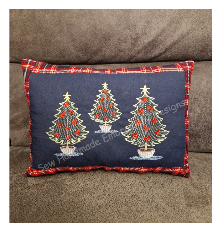 CHRISTMAS BOW TREE Machine Embroidery Design