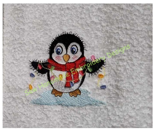 CHRISTMAS PENGUIN Machine Embroidery Design - CP22 4 x 4