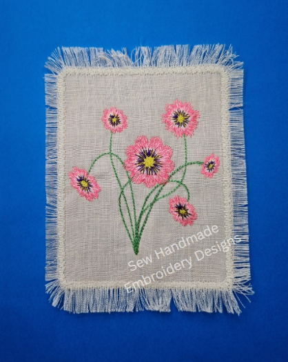 FLUFFY FLOWERS Machine Embroidery Design