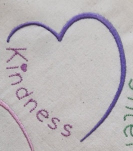 KINDNESS HEART Machine Embroidery Design - KH824 4 x 4