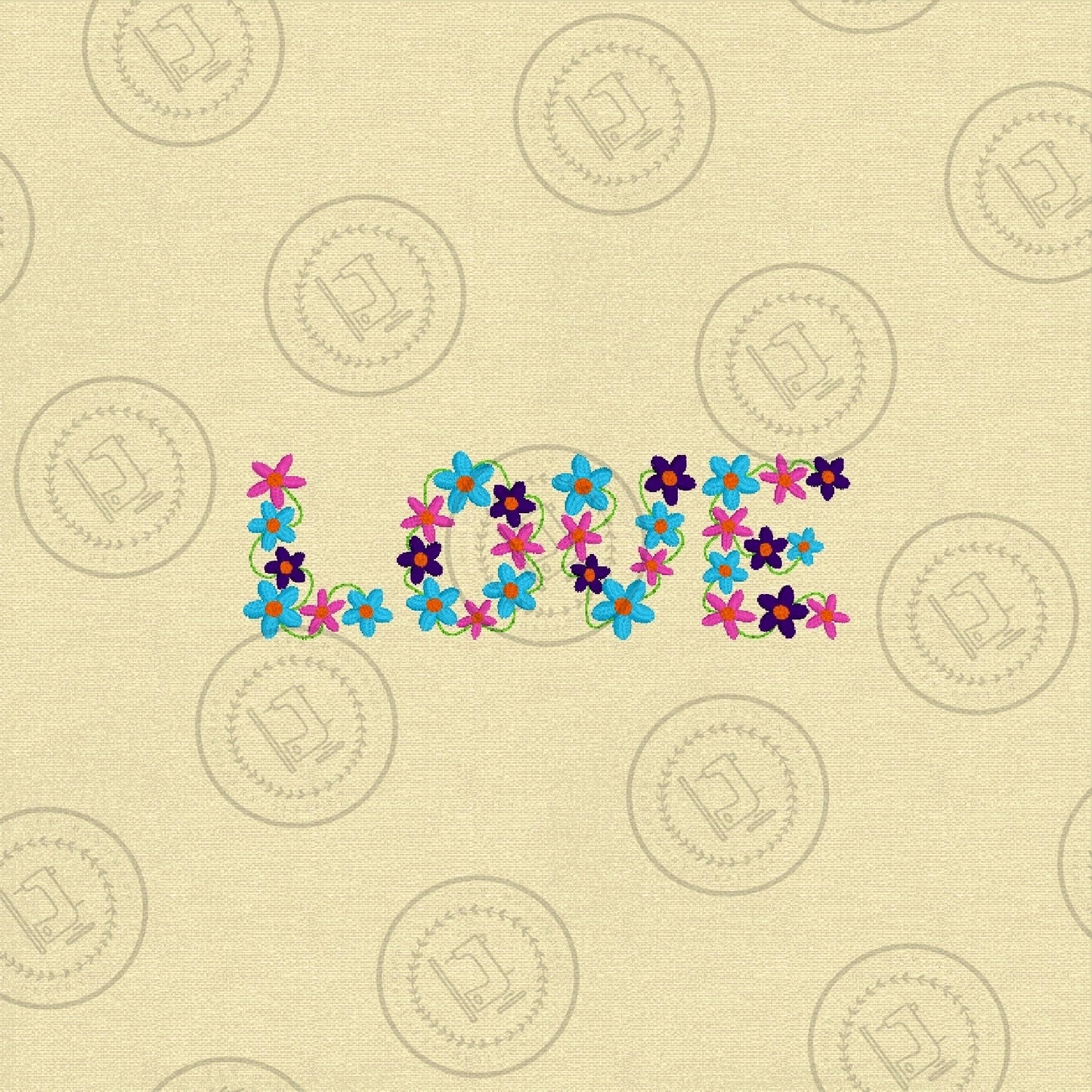 LOVE LETTERS Machine Embroidery Design