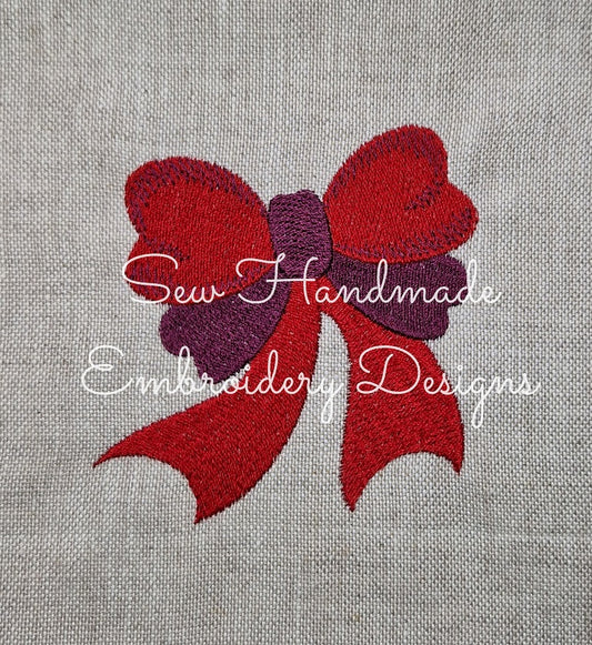 PRETTY BOW Machine Embroidery Design