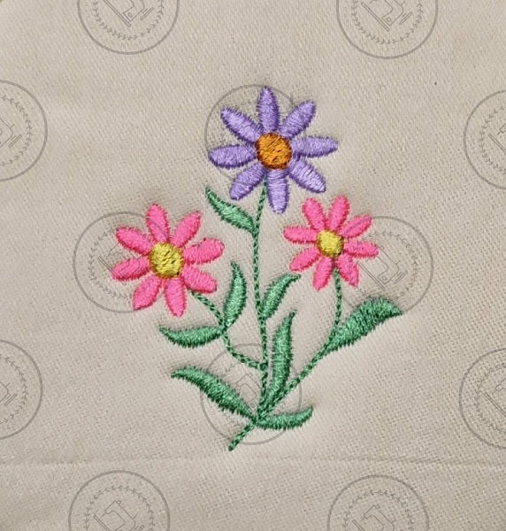 PRETTY LITTLE FLOWER Machine Embroidery Design 2 x 2.5
