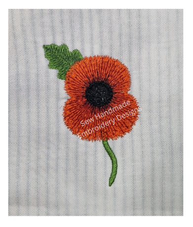 POPPY Machine Embroidery Design