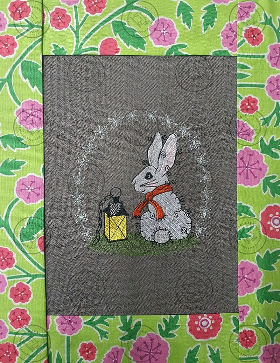 RAGGY WINTER BUNNY RABBIT Machine Embroidery Design