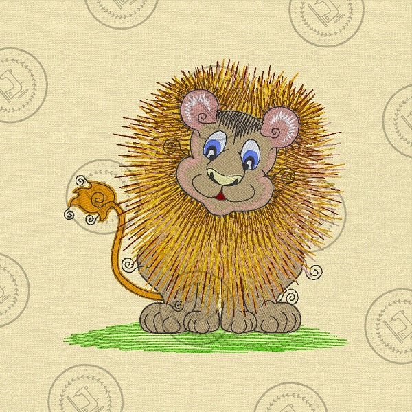 RAGGY LION Machine Embroidery Design