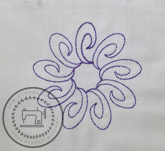 RADIAL DESIGN SET (1 ~ 6) Machine Embroidery Designs