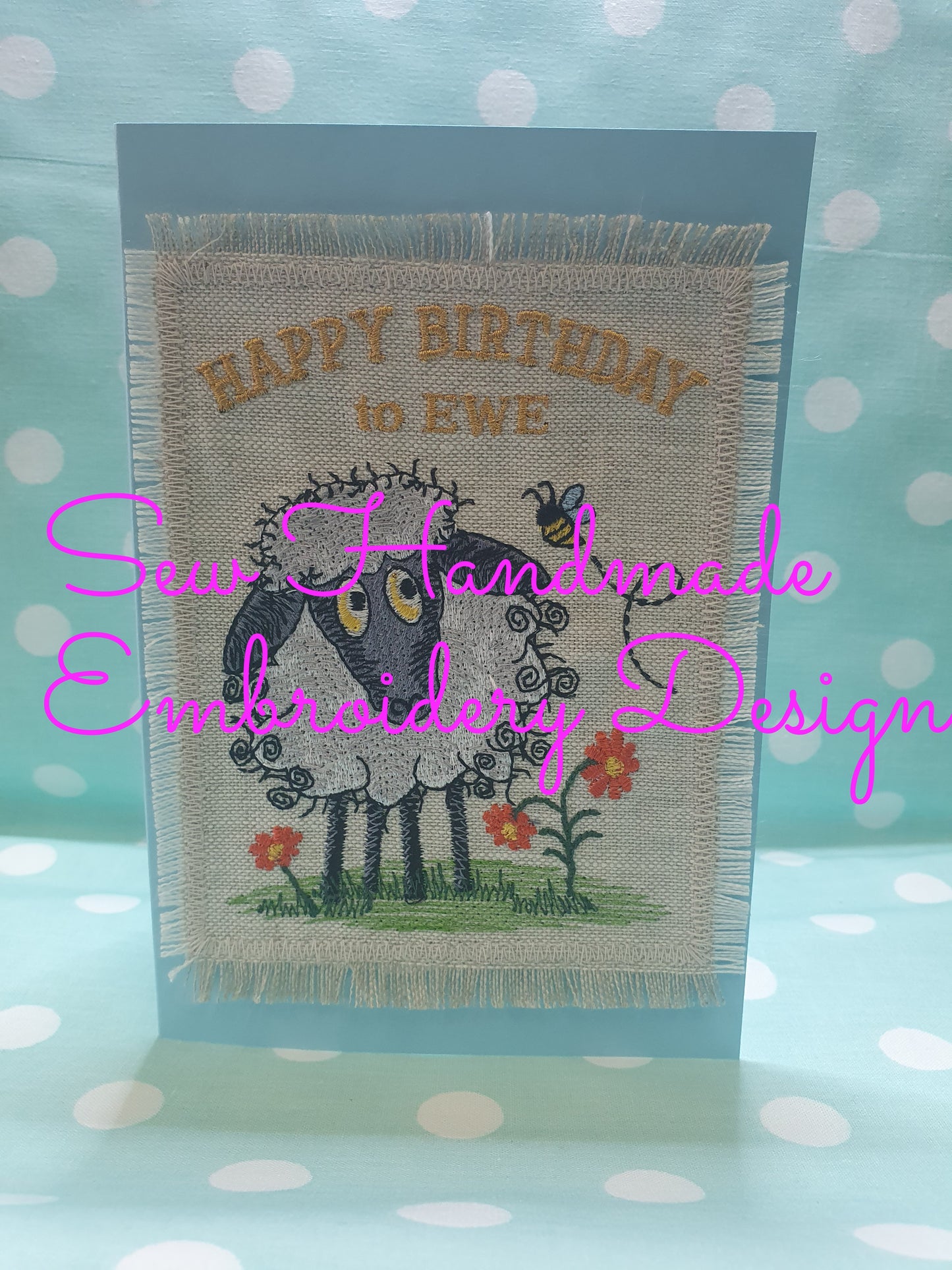 RAGGY SHEEP Machine Embroidery Design