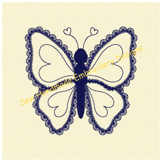 APPLIQUE BUTTERFLY Machine Embroidery Design