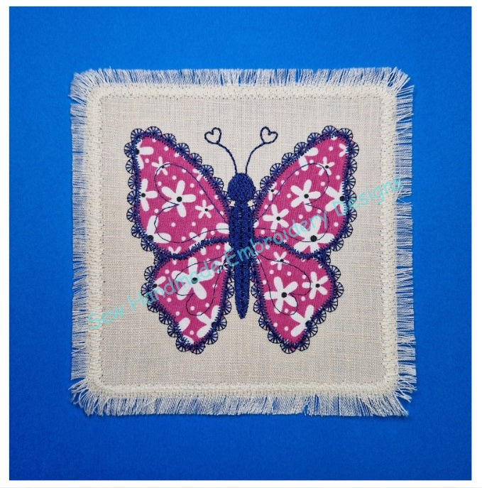 APPLIQUE BUTTERFLY Machine Embroidery Design