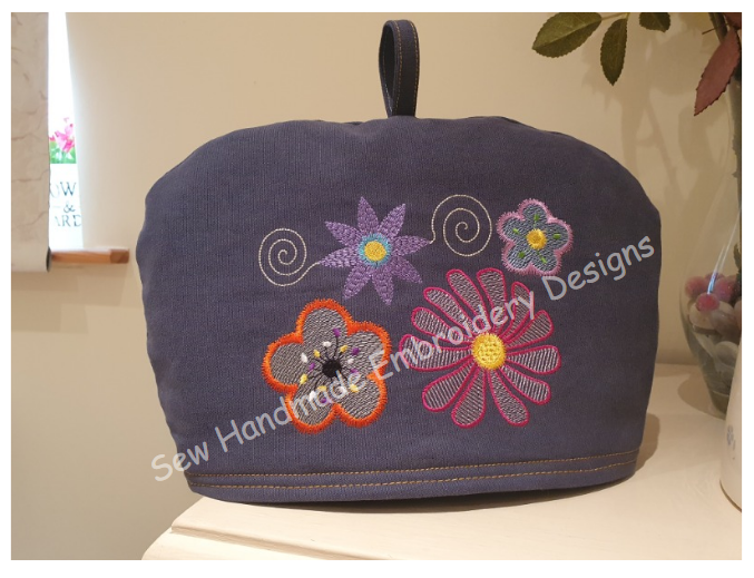 ASSORTED FLOWERS Machine Embroidery Design - AF023  5 x 7