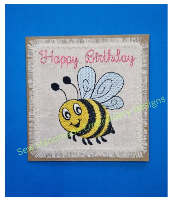 BUMBLE BEE Machine Embroidery Design