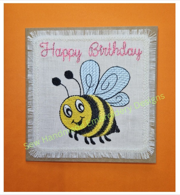 BUMBLE BEE Machine Embroidery Design