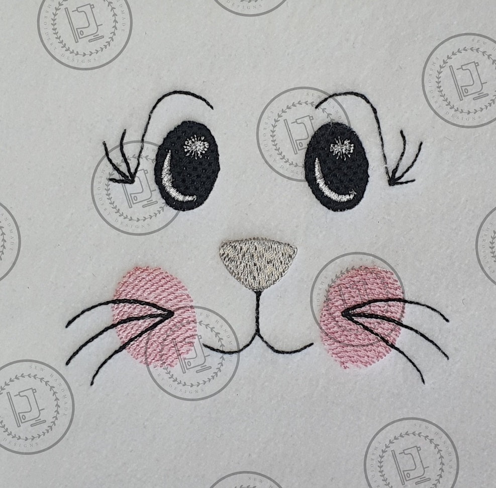 CUTE FACE Embroidery Design - CF24s  3 x 4