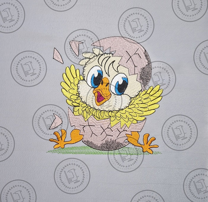 CRACKING EASTER EGG CHICK CHICKEN Machine Embroidery Design