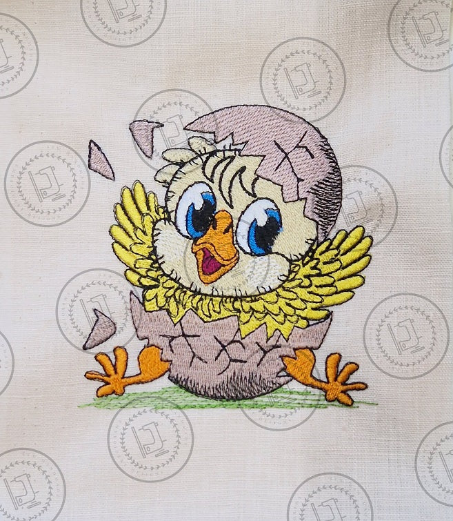 CRACKING EASTER EGG CHICK CHICKEN Machine Embroidery Design