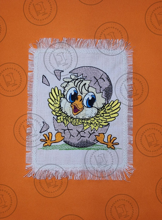 CRACKING EASTER EGG CHICK CHICKEN Machine Embroidery Design