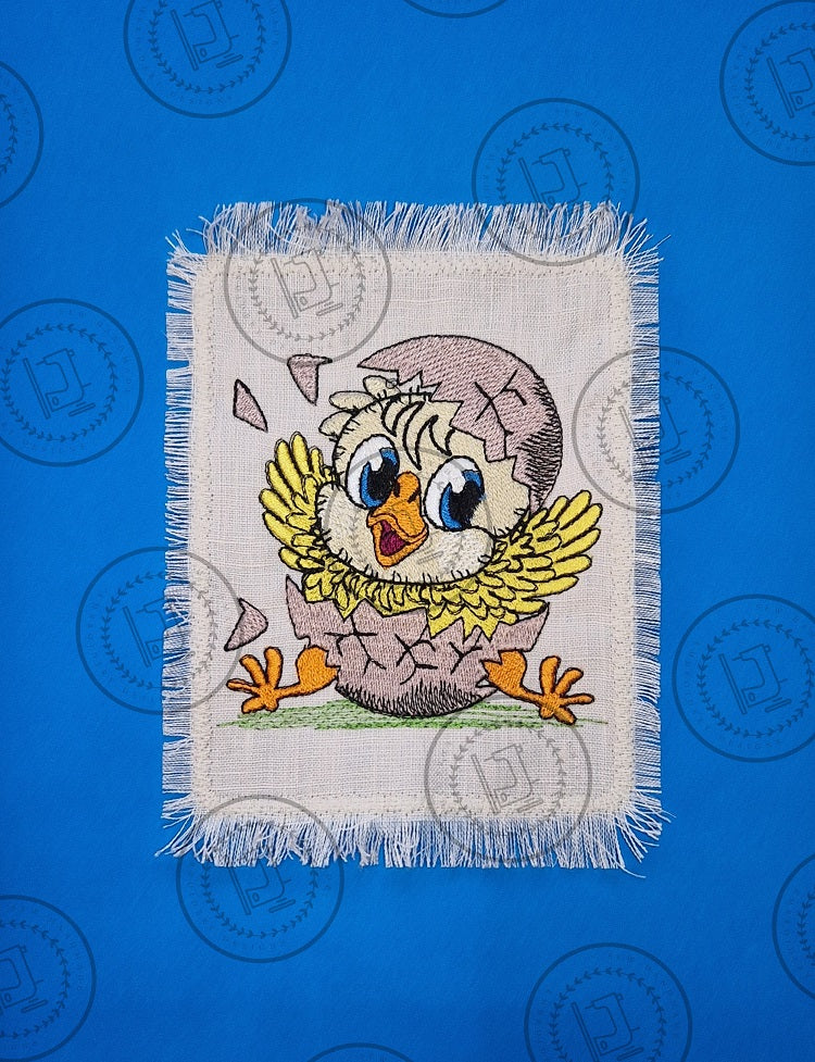 CRACKING EASTER EGG CHICK CHICKEN Machine Embroidery Design