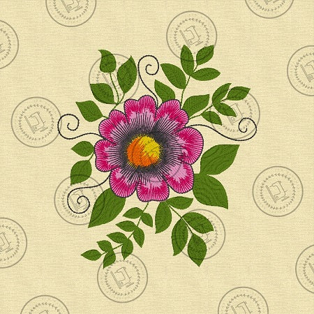 FLORAL FLOWER Machine Embroidery Design
