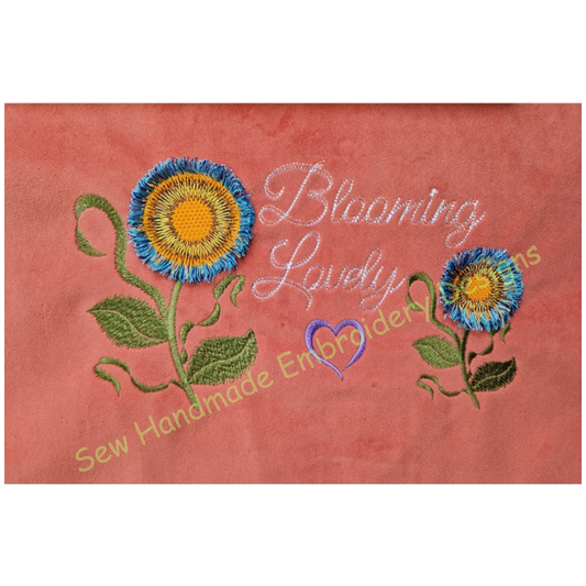 FRINGE FLOWER BLOOMING LOVELY Machine Embroidery Design