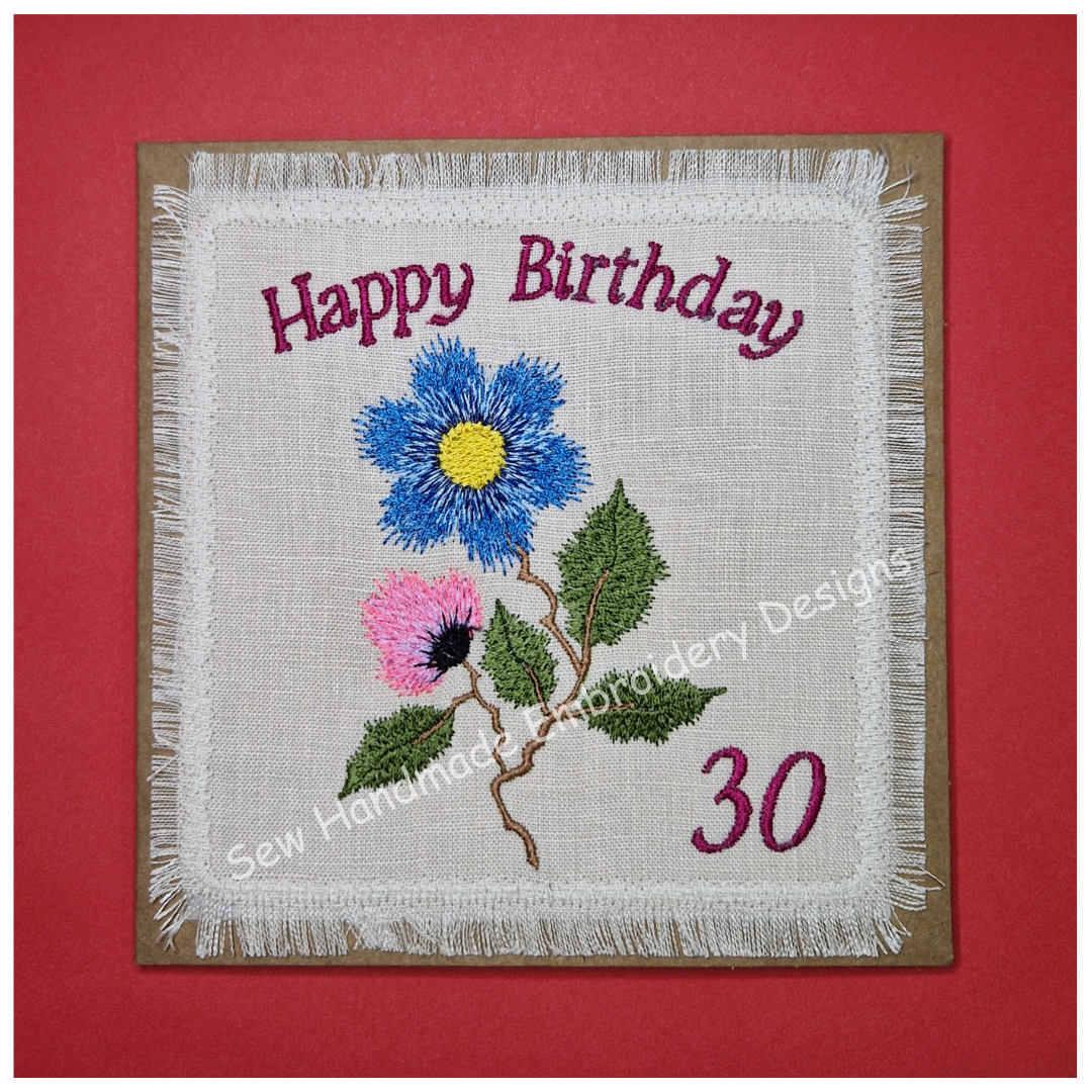 JANUARY FLOWER Machine Embroidery Design