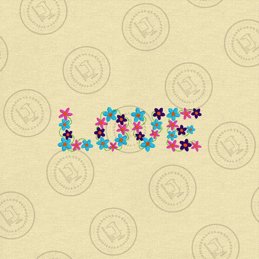 LOVE LETTERS Machine Embroidery Design