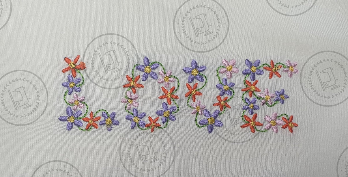 LOVE LETTERS Machine Embroidery Design