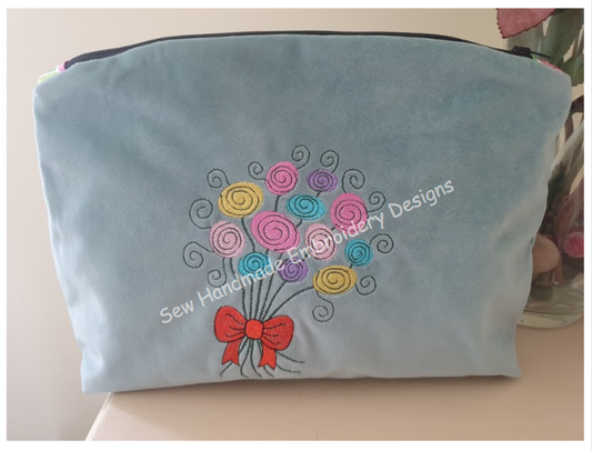 LOLLIPOP FLOWERS Machine Embroidery Design