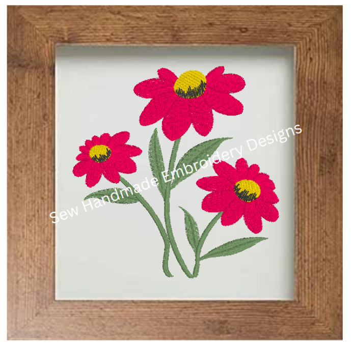 PRETTY FLOWERS Machine Embroidery Design