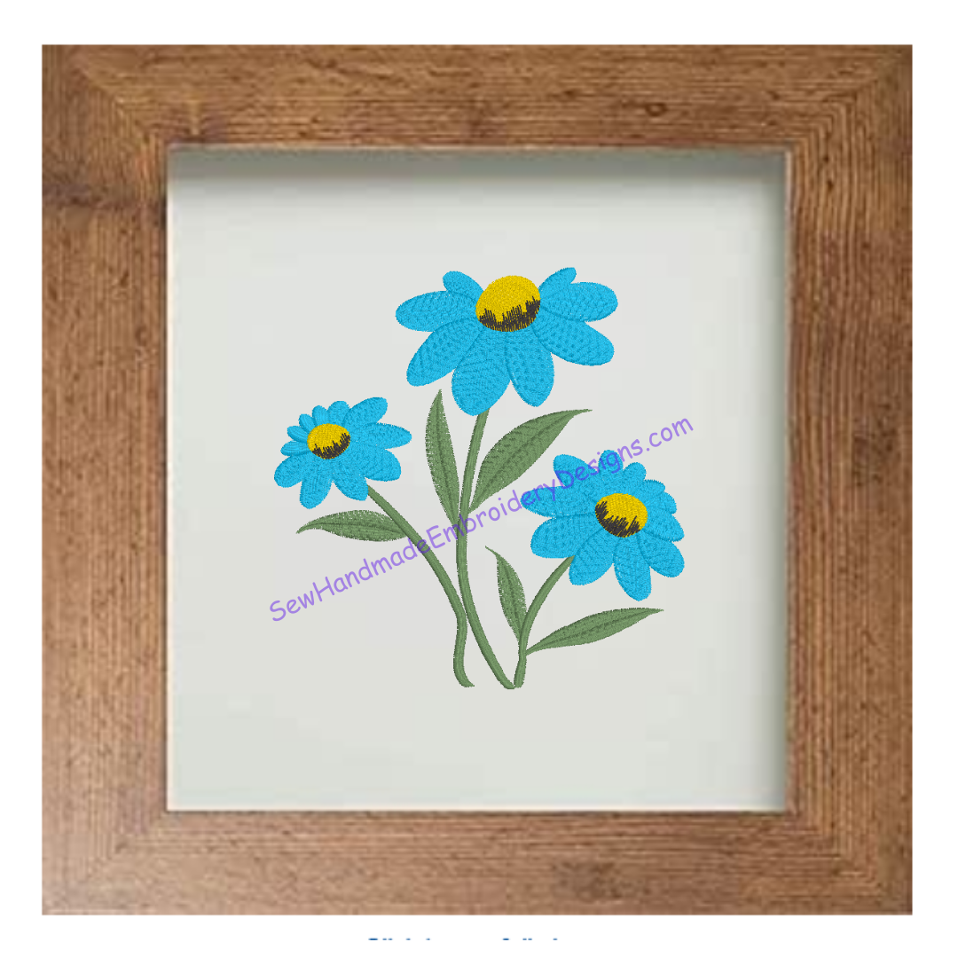 PRETTY FLOWERS Machine Embroidery Design