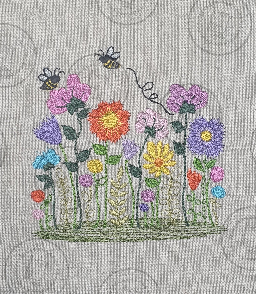 PRETTY FLOWERS FLORAL BLOOMS Machine Embroidery Design