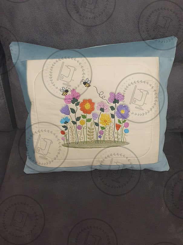 PRETTY FLOWERS FLORAL BLOOMS Machine Embroidery Design