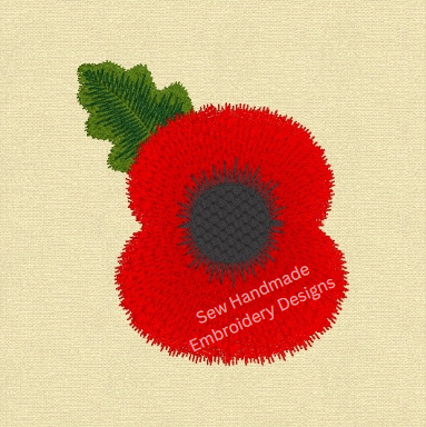 POPPY Machine Embroidery Design