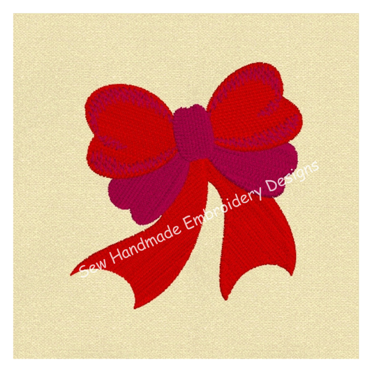 PRETTY BOW Machine Embroidery Design