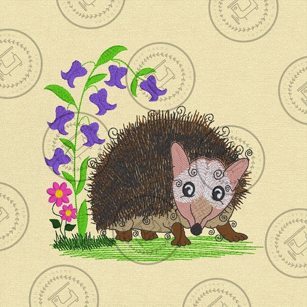 RAGGY HEDGEHOG Machine Embroidery Design