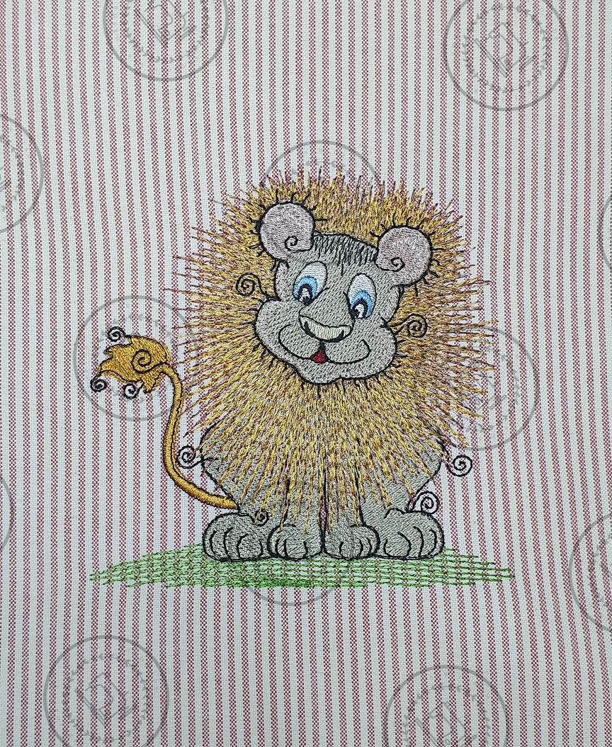 RAGGY LION Machine Embroidery Design
