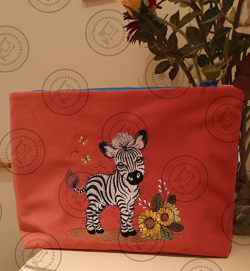 RAGGY ZEBRA  Machine Embroidery Design