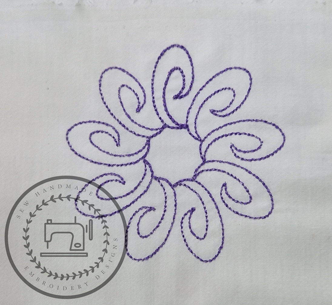 RADIAL DESIGN SET (1 ~ 6) Machine Embroidery Designs