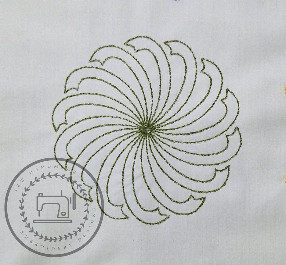 RADIAL DESIGN SET (1 ~ 6) Machine Embroidery Designs