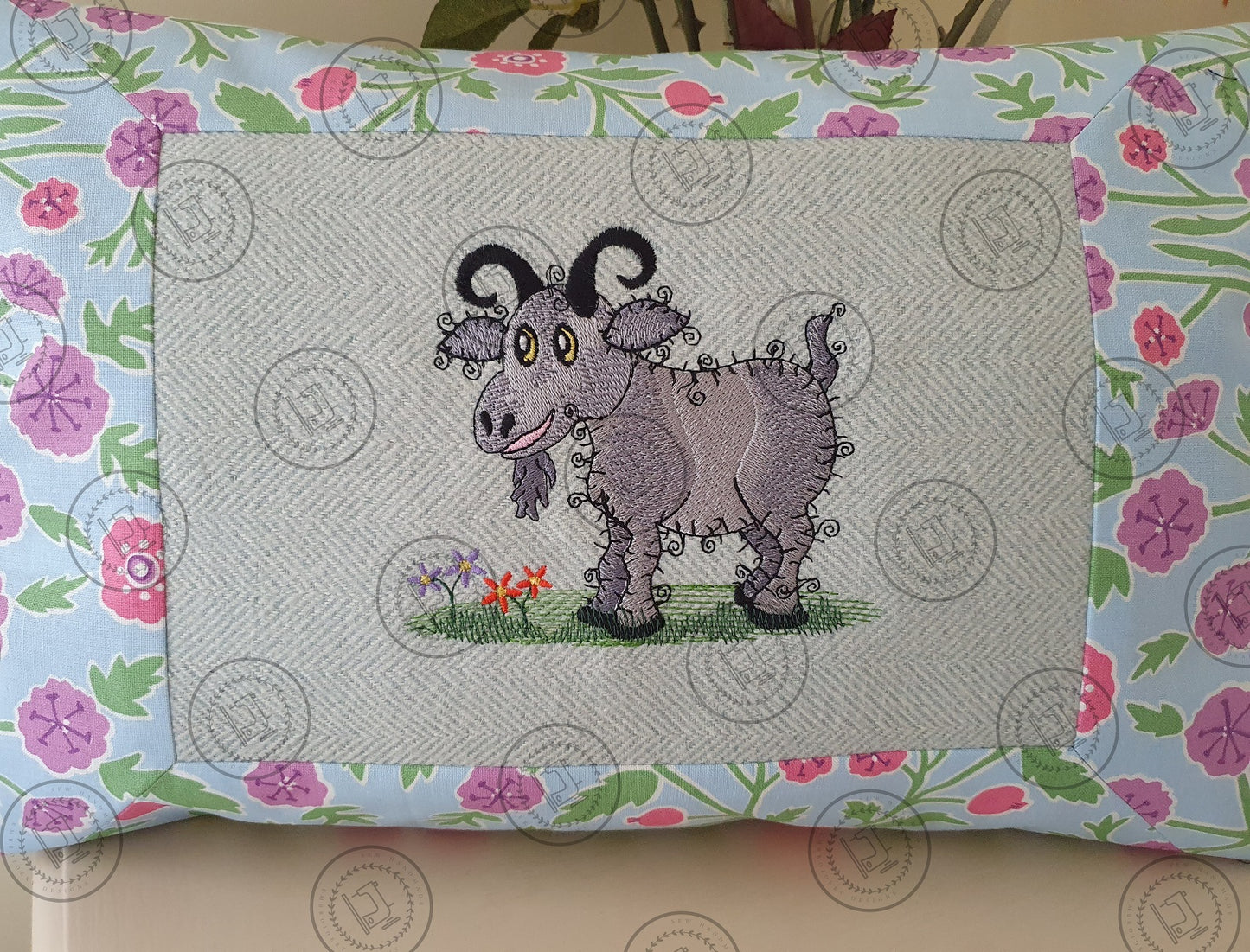 RAGGY GOAT Machine Embroidery Design