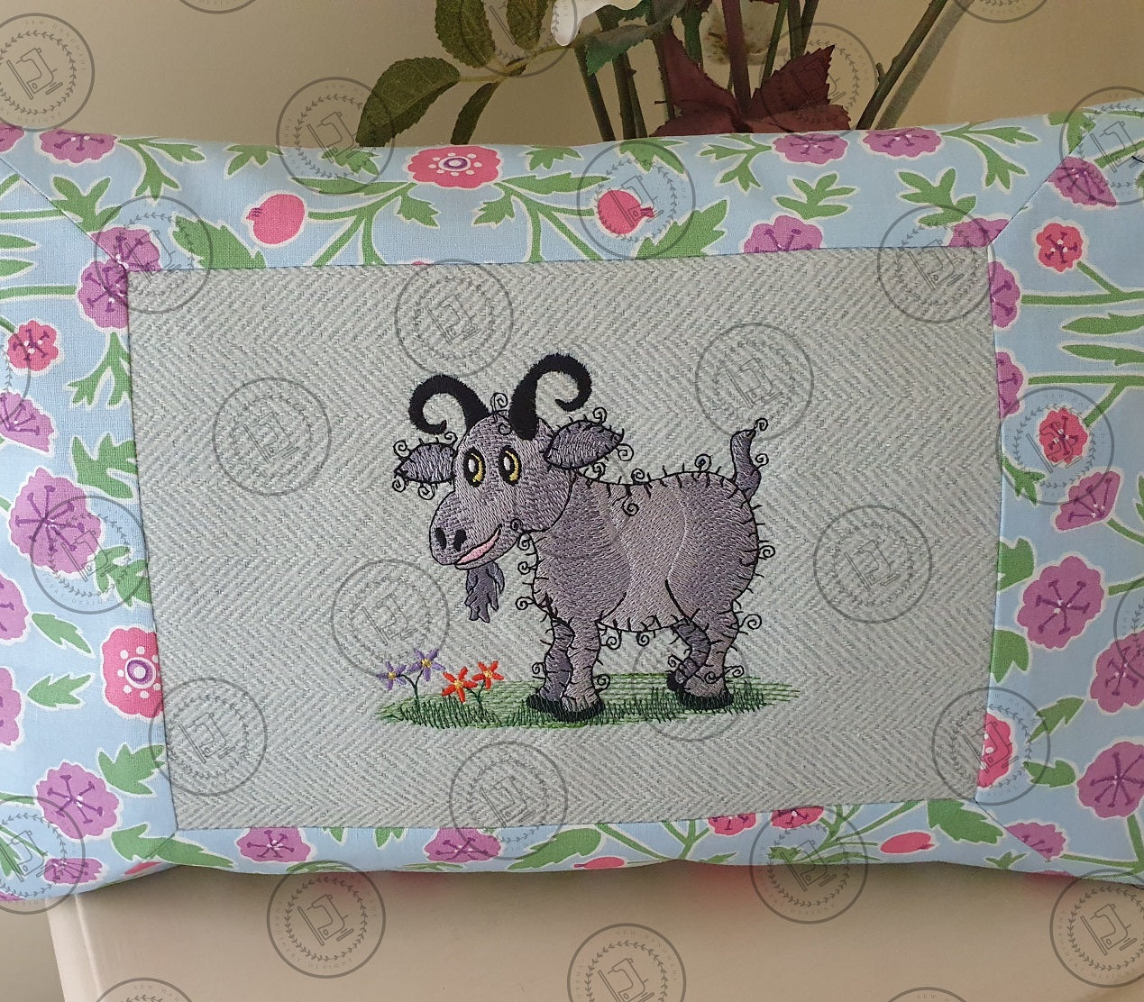 RAGGY GOAT Machine Embroidery Design