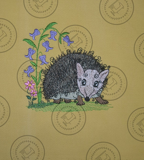 RAGGY HEDGEHOG Machine Embroidery Design