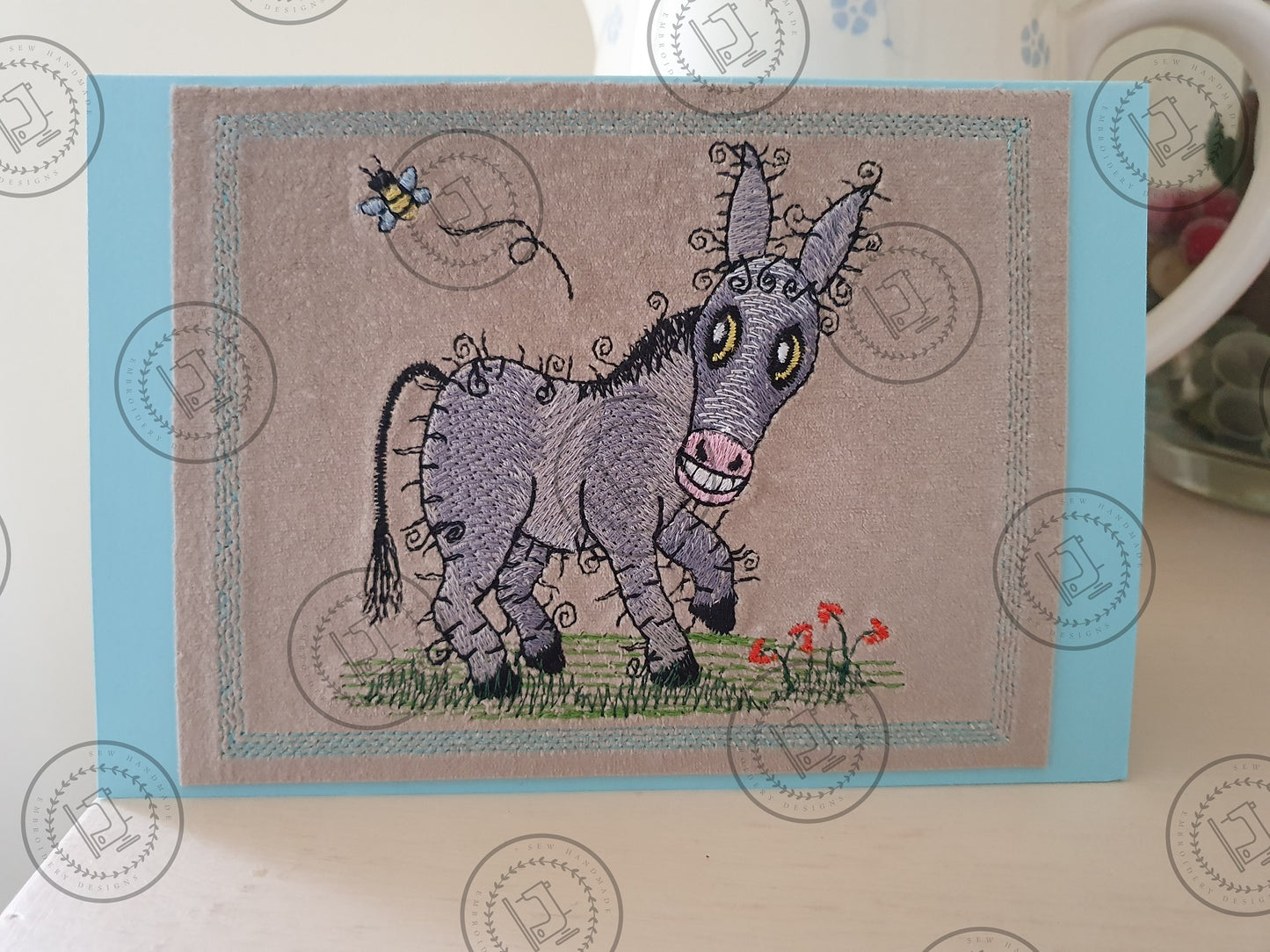 RAGGY DONKEY Machine Embroidery Design