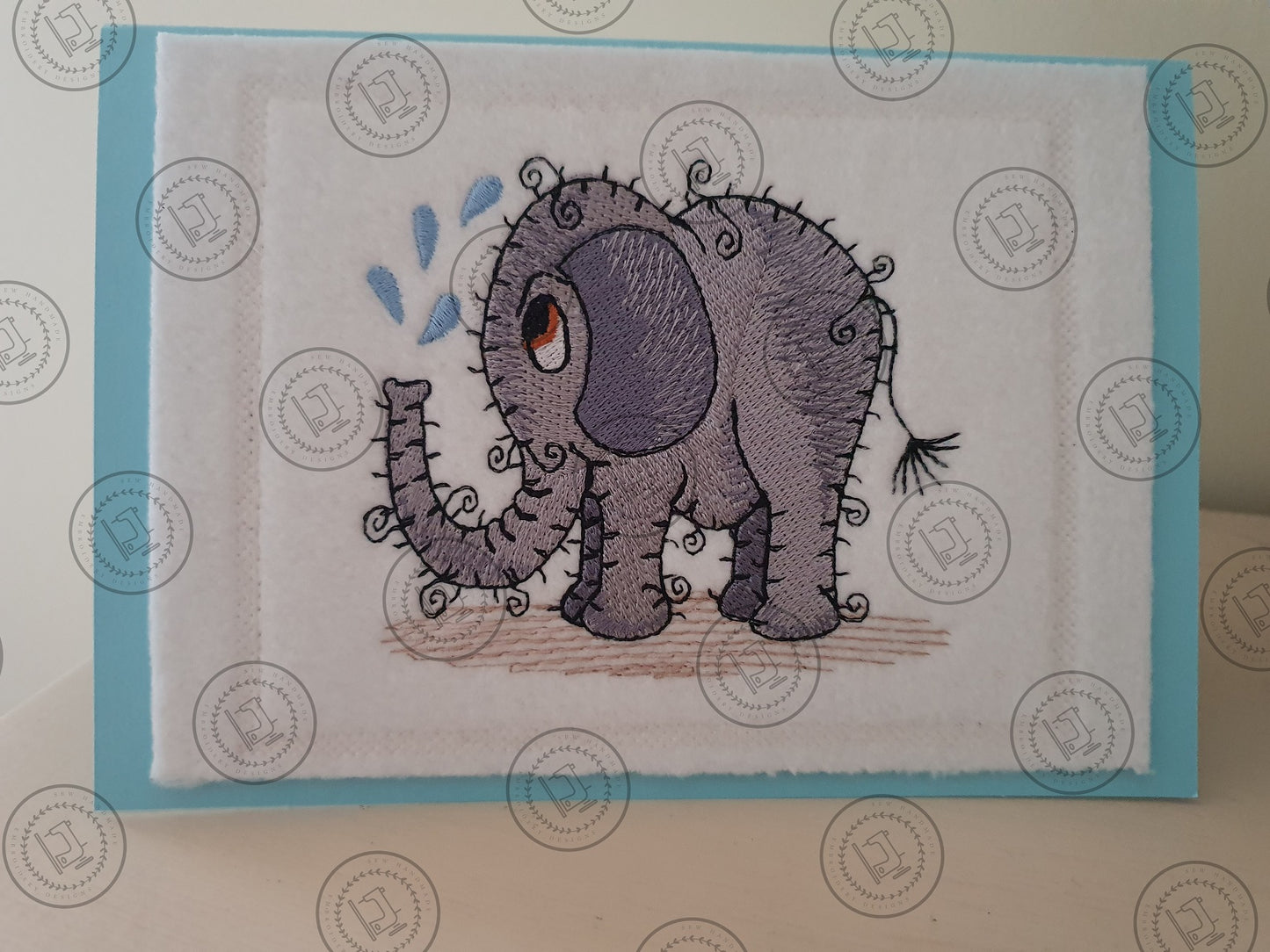 RAGGY ELEPHANT Machine Embroidery Design