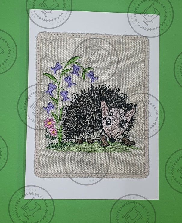 RAGGY HEDGEHOG Machine Embroidery Design