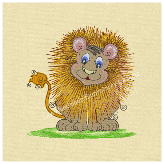 RAGGY LION Machine Embroidery Design
