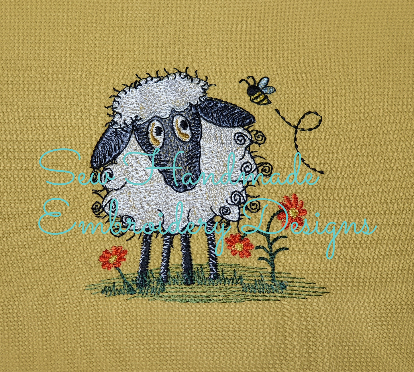 RAGGY SHEEP Machine Embroidery Design