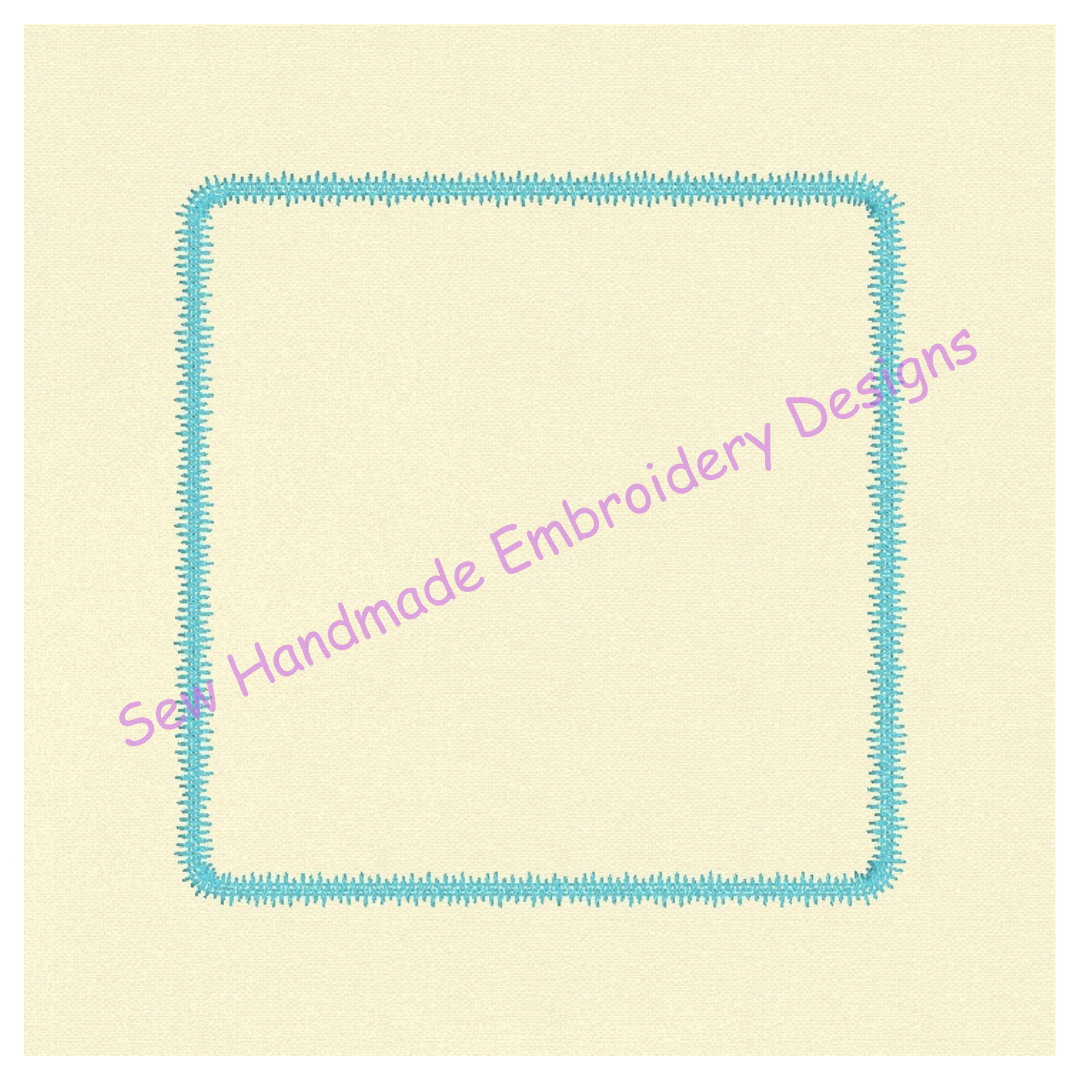 ROUNDED CORNER BORDER Machine Embroidery Design