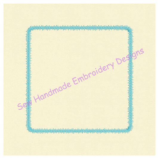 ROUNDED CORNER BORDER Machine Embroidery Design