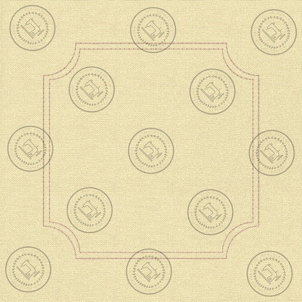 SQUARE FRAME DOUBLE OUTLINE WITH INSET CORNERS Machine Embroidery Design 4.75 x 4.75